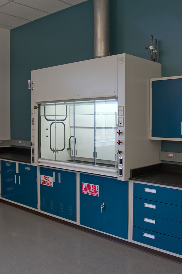 Fume Hood is a ventilated enclosure designed to contain and exhaust fumes, vapors, mists and particulate matter generated within the hood interior.